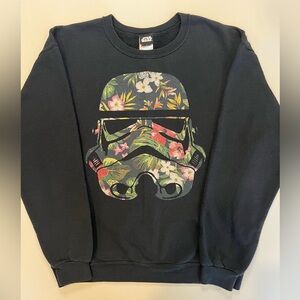 Star Wars Black Floral Stormtrooper Sweater